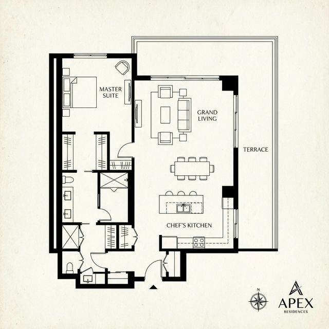 Floor plan for Azure Residence
